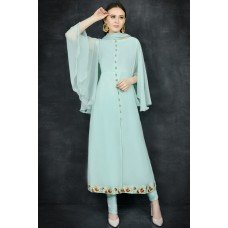 SKY BLUE INDIAN CHURIDAAR STYLE SUIT