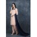 Peach Straight Cut Salwar Suit Fancy Party Suit