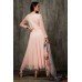 Peach Designer Anarkali Suit Flared Party Dress 