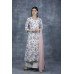 Off White Floral Printed Suit Pakistani Designer Dress