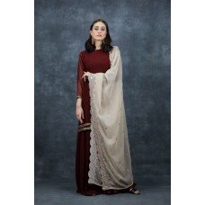 Maroon Indian Wedding Gharara Designer Dress