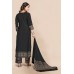 Black Ethnic Salwar Suit Readymade Evening Dress
