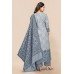 Grey & Blue Pakistani Suit Readymade Woolen Dress