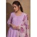 Lilac Purple Georgette Suit Indian Maxi