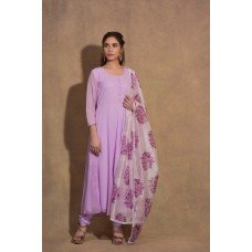 Lilac Purple Georgette Suit Indian Maxi