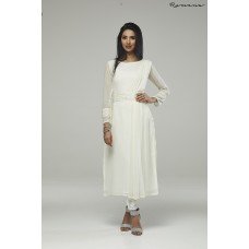 WHITE PEARL LACE READY MADE GEORGETTE SUIT