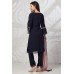 Navy Blue Indian Designer Embroidered Salwar Kameez