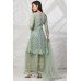 Mint Heavy Embroidered Traditional Wedding Gharara