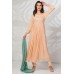 Peach Georgette Party Wear Anarkali Frock Suit