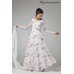 WHITE FLORAL PRINTED LONG LENGTH READY MADE ANARKALI SUIT