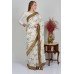 Off White With Contrast Border Designer Saree