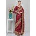 Gold & Maroon Ethnic Indian Saree