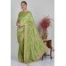 Pista Embroidered Designer Saree