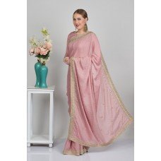 Dusty Pink Indian Ethnic Saree