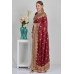 Gold & Maroon Ethnic Indian Saree