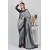 Grey & Black Women's Party Wear Saree