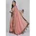 Dusty Pink & Black Indian Designer Saree