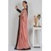 Dusty Pink & Black Indian Readymade Saree