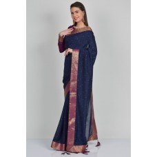 Sparkling Blue Summer Indian Saree