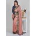 Dusty Pink & Black Indian Designer Saree