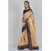 Gold & Navy Blue Banarasi Indian Saree