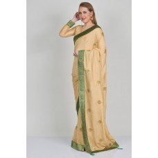 Beige Designer Party Wear Saree