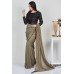 Brown & Black Luxurious Designer Saree