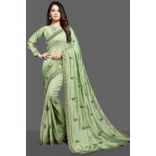 BISCAY GREEN INDIAN ETHNIC WEAR SAREE