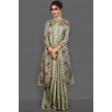 PISTA GREEN NEW STYLE FESTIVE INDIAN SAREE