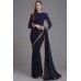 NAVY BLUE MODERN PARTY SAREE