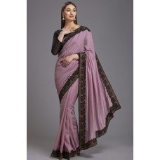 ZIDC-414 STUNNING MAUVE PARTY WEAR INDIAN SAREE