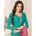 TURQUOISE STRAIGHT INDIAN READY TO WEAR CHURIDAR SUIT