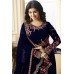 EGYPTIAN BLUE INDIAN PARTY WEAR READY MADE SALWAR SUIT G18010-A