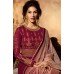 CLASSIC BURGUNDY INDIAN READY MADE WEDDING WEAR GOWN