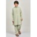 Pista Embroidered Modest Kurta For Boys