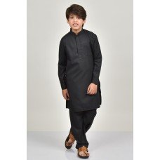 Black Indian Pakistani Kids Kurta Shalwar