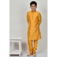 Mustard Indian Kids Kurta Pajama For Weddings