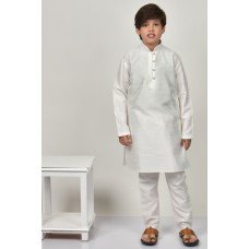 White Toddler Boy Desi Pakistani Indian Style Kurta Pajama