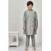 Silver Grey Designer Party Wear Boys Kurta Payjama