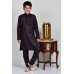 Black Embroidered Kurta Pajama Young Boys Eid Wear