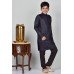 Navy Blue Kids Kurta Pajama Pakistani Boys EId Suit