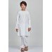 White Embroidered Shalwar Kameez For Boys