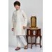 Cream Fancy Kurta Pajama Boys Wedding Outfit