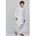 White Embroidered Shalwar Kameez For Boys