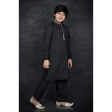 Black Kurta Shalwar Boys Eid Suit