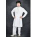 CREAM ETHNIC DESIGNER EMBROIDERED KURTA SHALWAR