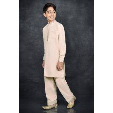 Champagne Pakistani Simple Yet Stylish Boys Suit