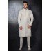 Off White Embroidered Kurta Pajama Pakistani Mens Fancy Suit