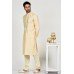 Light Gold Fancy Kurta Pajama Indian Menswear