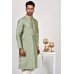 Sage Green Mens Pathani Kurta Pajama